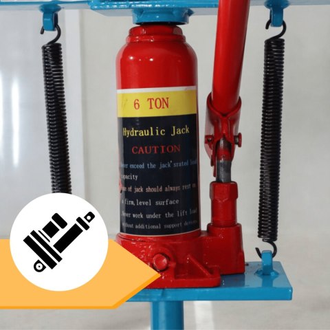 Prasa hydrauliczna 6t z wymiennymi szczękami do garażu i warsztatu