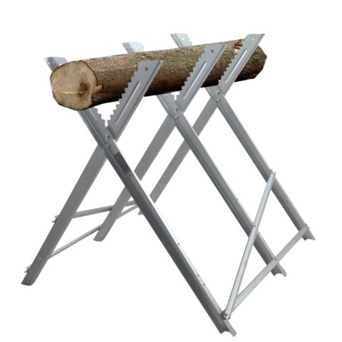Stojak na Drewno do Cięcia Ocynkowany Wytrzymały 150kg Kompaktowy Bituxx