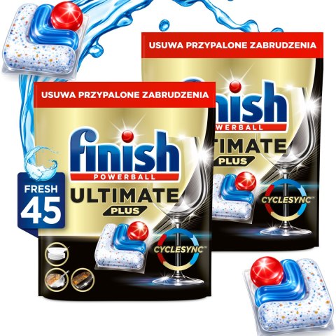 FINISH Kapsułki Ultimate Plus 45 Fresh - 2 szt.