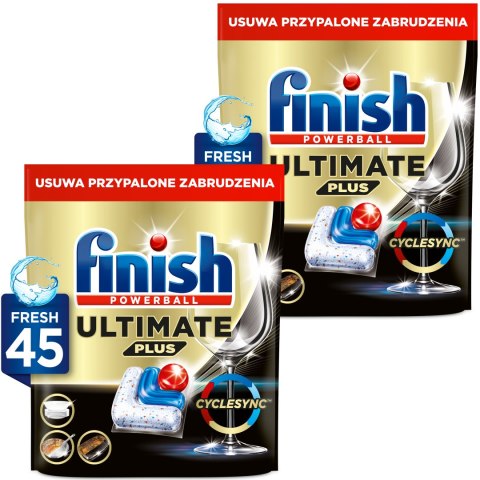 FINISH Kapsułki Ultimate Plus 45 Fresh - 2 szt.