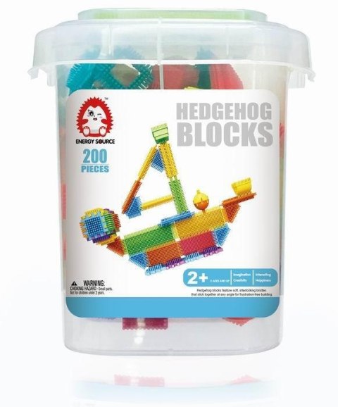 ND21_108218 Klocki jeżyki Wafle w wiaderku 200 elem