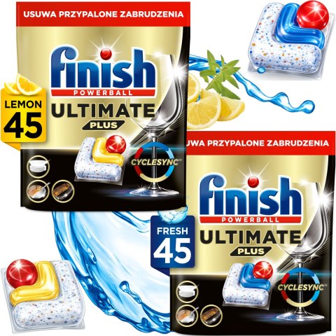 FINISH Kapsułki Ultimate Plus 45 Lemon + Fresh