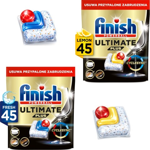 FINISH Kapsułki Ultimate Plus 45 Lemon + Fresh