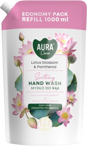AURA Care Mydło Do Rąk Uzupełniające Kwiat Lotosu i Pantenol 1000 ml AHW-002-007