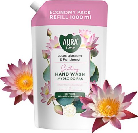 AURA Care Mydło Do Rąk Uzupełniające Kwiat Lotosu i Pantenol 1000 ml AHW-002-007