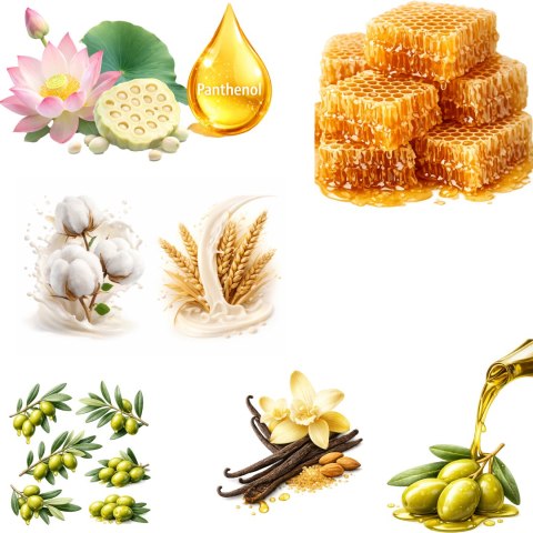 Zestaw 5x1000 ml AURA Care Mydło Do Rąk Uzupełniające MIX