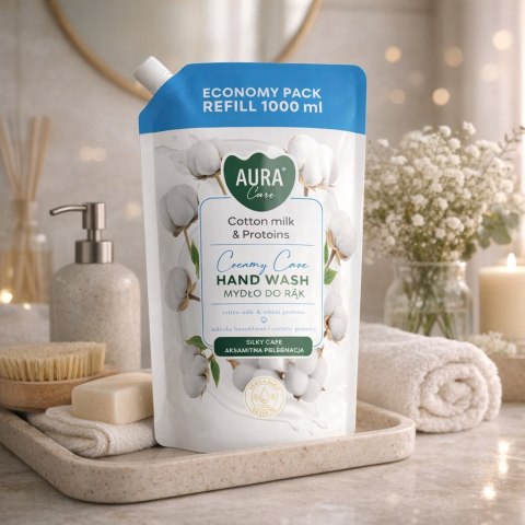 Zestaw 5x1000 ml AURA Care Mydło Do Rąk Uzupełniające MIX