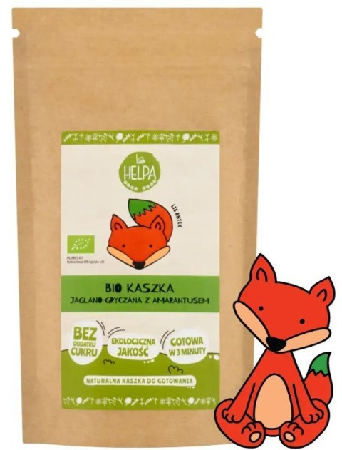 KASZKA JAGLANO - GRYCZANA Z AMARANTUSEM BEZ DODATKU CUKRÓW BIO 200 g - HELPA