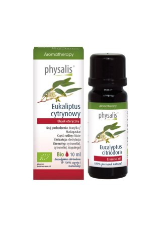 OLEJEK ETERYCZNY EUKALIPTUS CYTRYNOWY BIO 10 ml - PHYSALIS