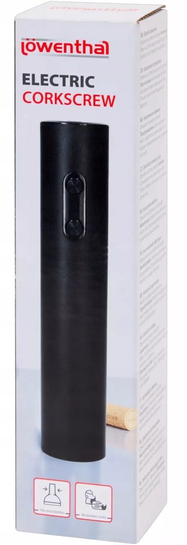 Elektryczny korkociąg do wina automatyczny otwieracz czarny bez użycia siły