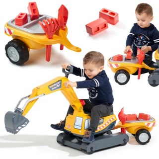 FALK Koparka Super Builder z Przyczepą i Akcesoriami 3-7 Lat