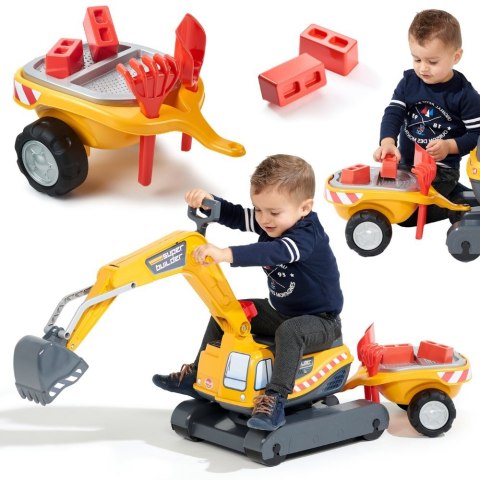 FALK Koparka Super Builder z Przyczepą i Akcesoriami 3-7 Lat
