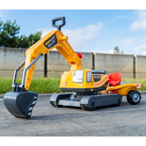 FALK Koparka Super Builder z Przyczepą i Akcesoriami 3-7 Lat