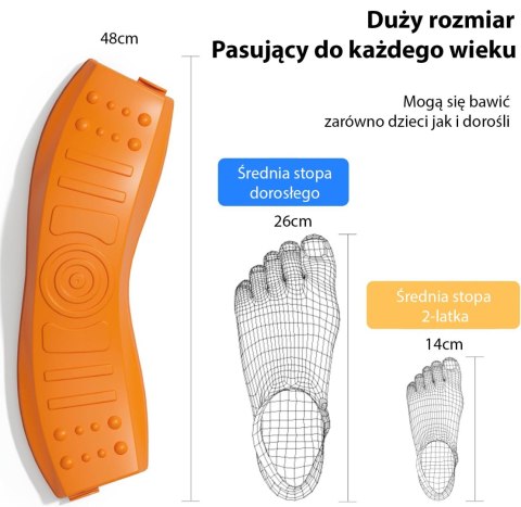 WOOPIE Równoważnia Modułowa Tor Ścieżka Sensoryczna Okrąg