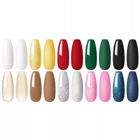 Zestaw do paznokci hybrydowych COSCELIA lampa UV LED + akcesoria