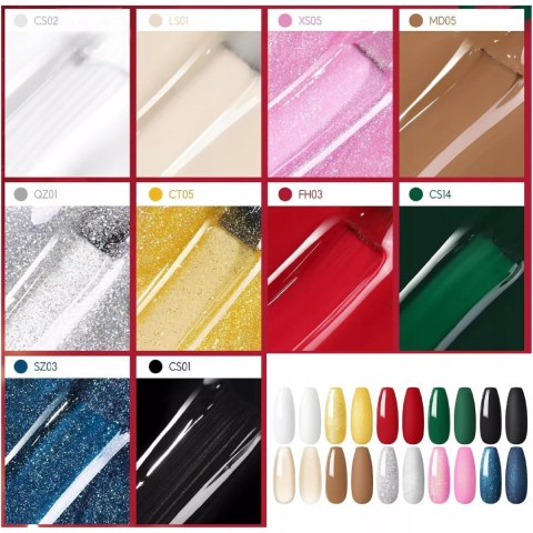 Zestaw do paznokci hybrydowych COSCELIA lampa UV LED + akcesoria