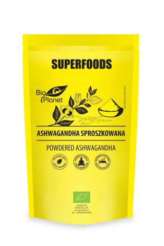 ASHWAGANDHA SPROSZKOWANA BIO 150 g - BIO PLANET SUPERFOODS