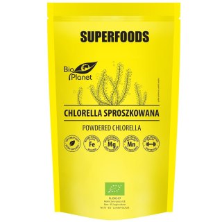 CHLORELLA SPROSZKOWANA BIO 200 g - BIO PLANET SUPERFOODS
