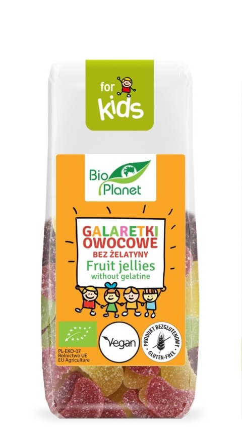 GALARETKI OWOCOWE BEZ ŻELATYNY BEZGLUTENOWE BIO 100 g - BIO PLANET FOR KIDS