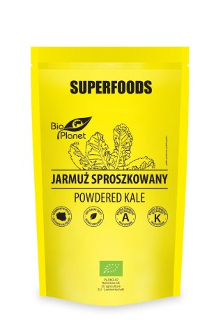 JARMUŻ SPROSZKOWANY BIO 125 g - BIO PLANET SUPERFOODS
