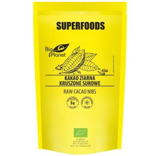 KAKAO ZIARNA KRUSZONE SUROWE BIO 250 g - BIO PLANET SUPERFOODS