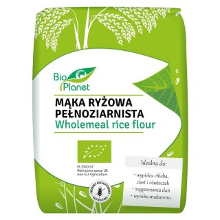 MĄKA RYŻOWA PEŁNOZIARNISTA BEZGLUTENOWA BIO 1 kg - BIO PLANET