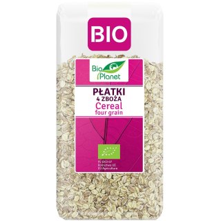 PŁATKI 4 ZBOŻA (ORKISZ, OWIES, JĘCZMIEŃ, ŻYTO) BIO 300 g - BIO PLANET