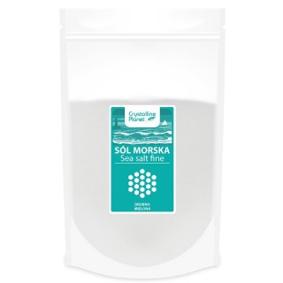 SÓL MORSKA DROBNO MIELONA 1 kg - CRYSTALLINE PLANET