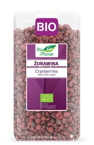 ŻURAWINA Z CUKREM TRZCINOWYM BIO 1 kg - BIO PLANET