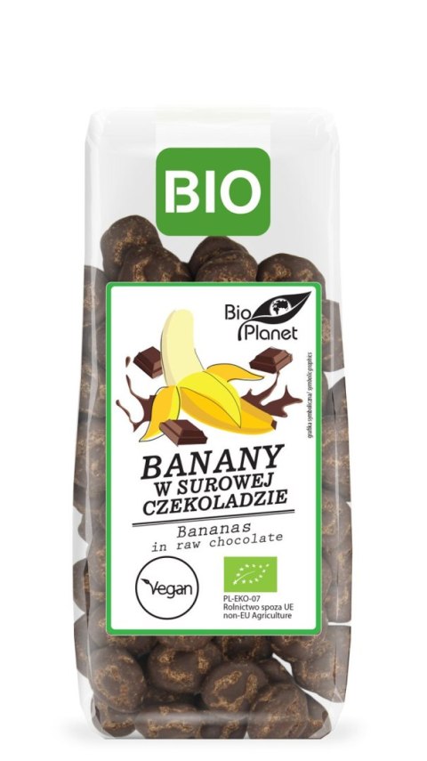 BANANY W SUROWEJ CZEKOLADZIE BIO 100 g - BIO PLANET