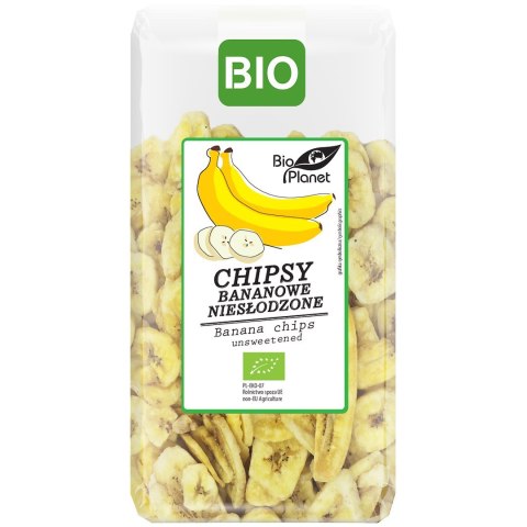 CHIPSY BANANOWE NIESŁODZONE BIO 350 g - BIO PLANET