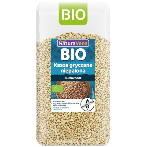 KASZA GRYCZANA NIEPALONA BEZGLUTENOWA BIO 500 g - NATURAVENA