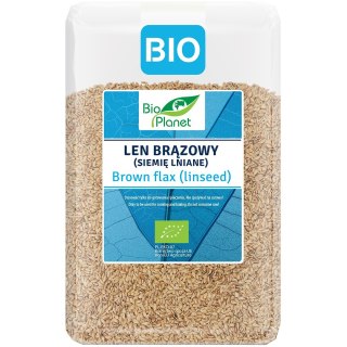 LEN BRĄZOWY (SIEMIĘ LNIANE) BIO 2 kg - BIO PLANET