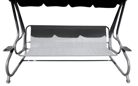 ND28_12374_8078 B Ogromna Huśtawka Ogrodowa Siedzisko Plecionka 2x1 Brązowa