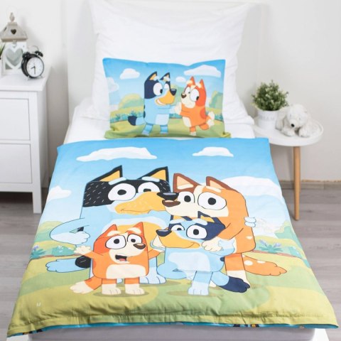 Pościel bawełna 100x135 + 40x60 Bluey