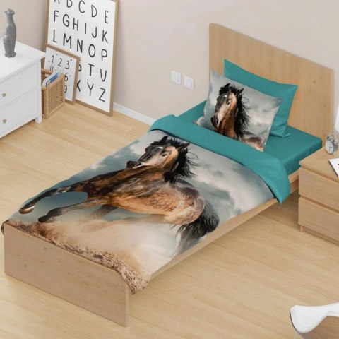 Pościel bawełna 140x200+1p70x90 Koń 005