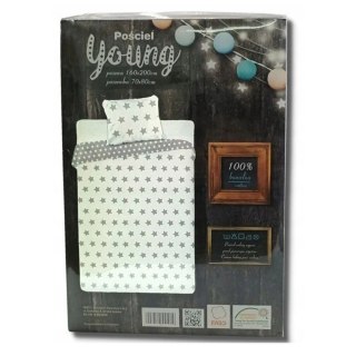 Pościel bawełna 160x200+1p70x80 Gwiazdki