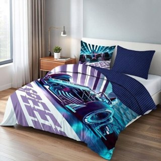 Pościel bawełna 160x200+2p70x80 Bolid F1