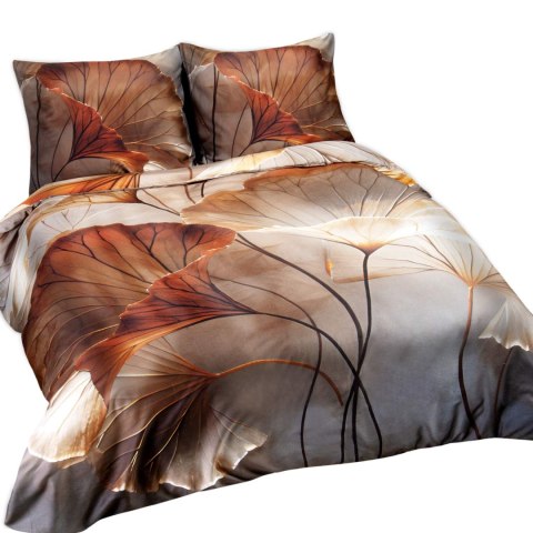 Pościel satyna bawełniana 12407/200x200+2posz.50x70 SATYNLOVE PREMIUM