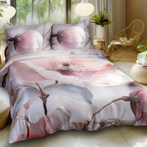 Pościel satyna bawełniana 12408/200x200+2posz.50x70 SATYNLOVE PREMIUM