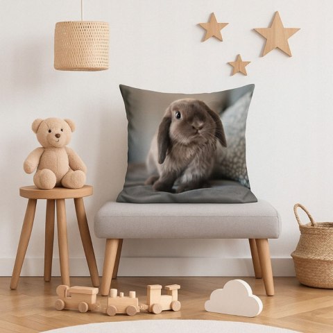 Poszewka velvet 40x40 Królik (235048)