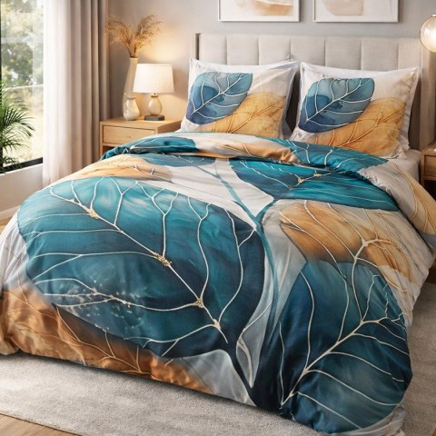 Pościel satyna bawełniana 12411/200x200+2posz.50x70 SATYNLOVE PREMIUM