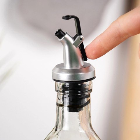 Butelka na Oliwę Ocet z Dozownikiem Szklana VILDE 250 ml Przezroczysta