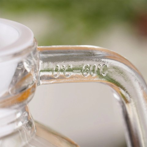 Dzbanek Szklany do Lodówki VILDE 1 L Wąski Ryflowany z Pokrywką