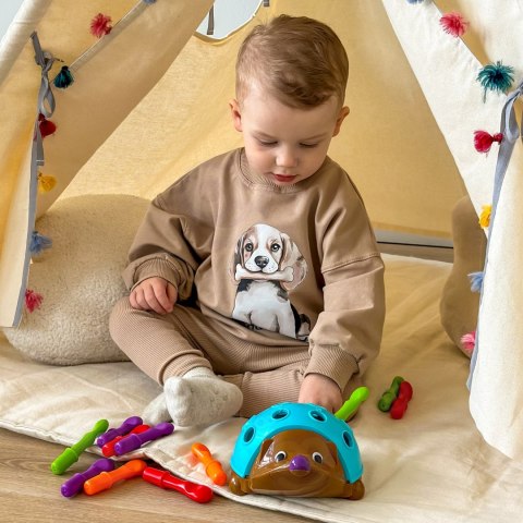 WOOPIE Gra Zręcznościowa Jeżyk Sorter Montessori Nauka Liczb i Kolorów 4w1