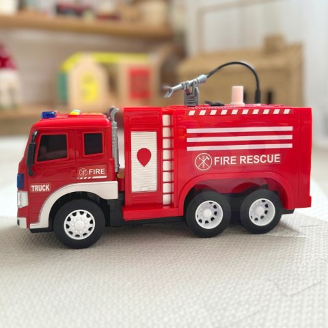 WOOPIE Zdalnie Sterowane Auto Wóz Strażacki RC Funkcja Pryskania Wodą
