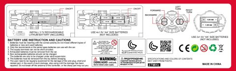 WOOPIE Zdalnie Sterowane Auto Wóz Strażacki RC Funkcja Pryskania Wodą