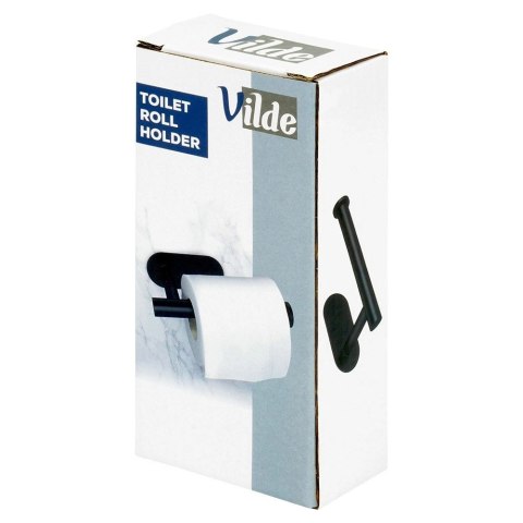 Uchwyt na Papier Toaletowy Stal Nierdzewna VILDE Montaż Taśma 16,5 x 7.7 cm