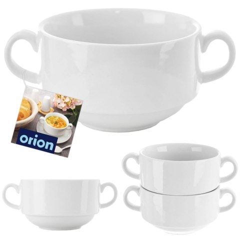 Bulionówka MONA 290 ml Porcelana z Uchwytami do Zmywarki i Mikrofali ORION