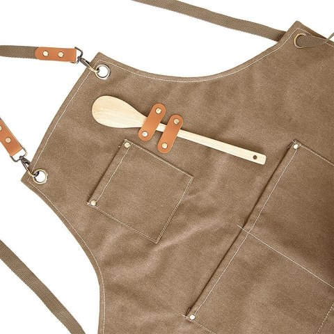 Fartuch Kuchenny do Gotowania Grillowania Wiązany Męski ORION 68 x 74 cm